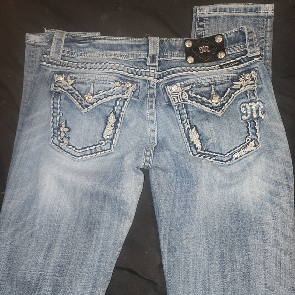 Miss Me Denim - Miss Me Light Blue Embellished Skinny Jeans